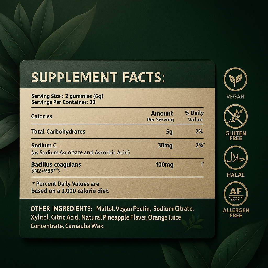 Vital Source Feminine Balance Gummies - Hawaiian Pineapple