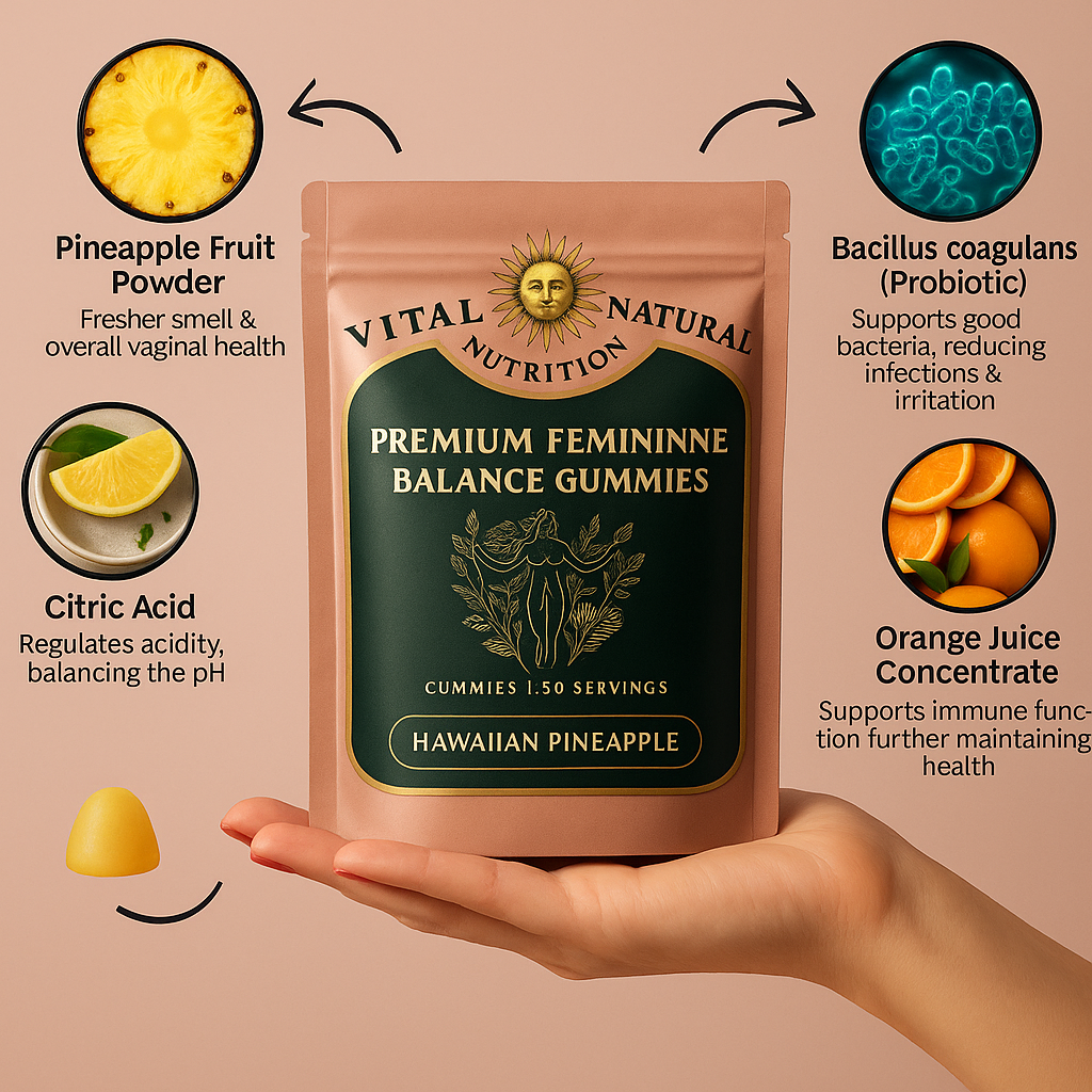 Vital Source Feminine Balance Gummies - Hawaiian Pineapple